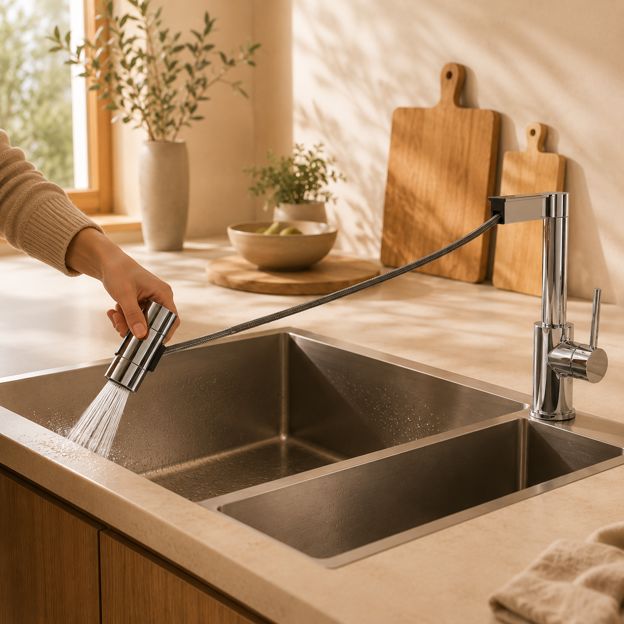 Deluxe™ Waterfall Kitchen Faucet