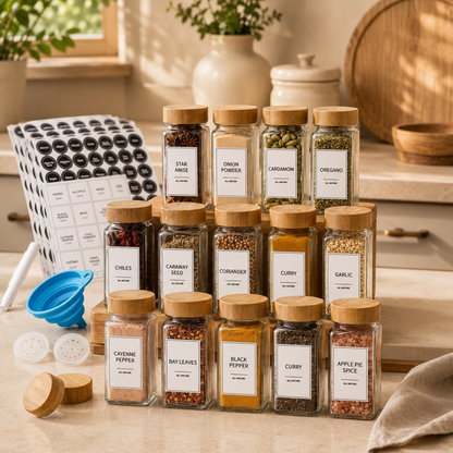 PureSpice™ Bamboo Spice Jar Collection