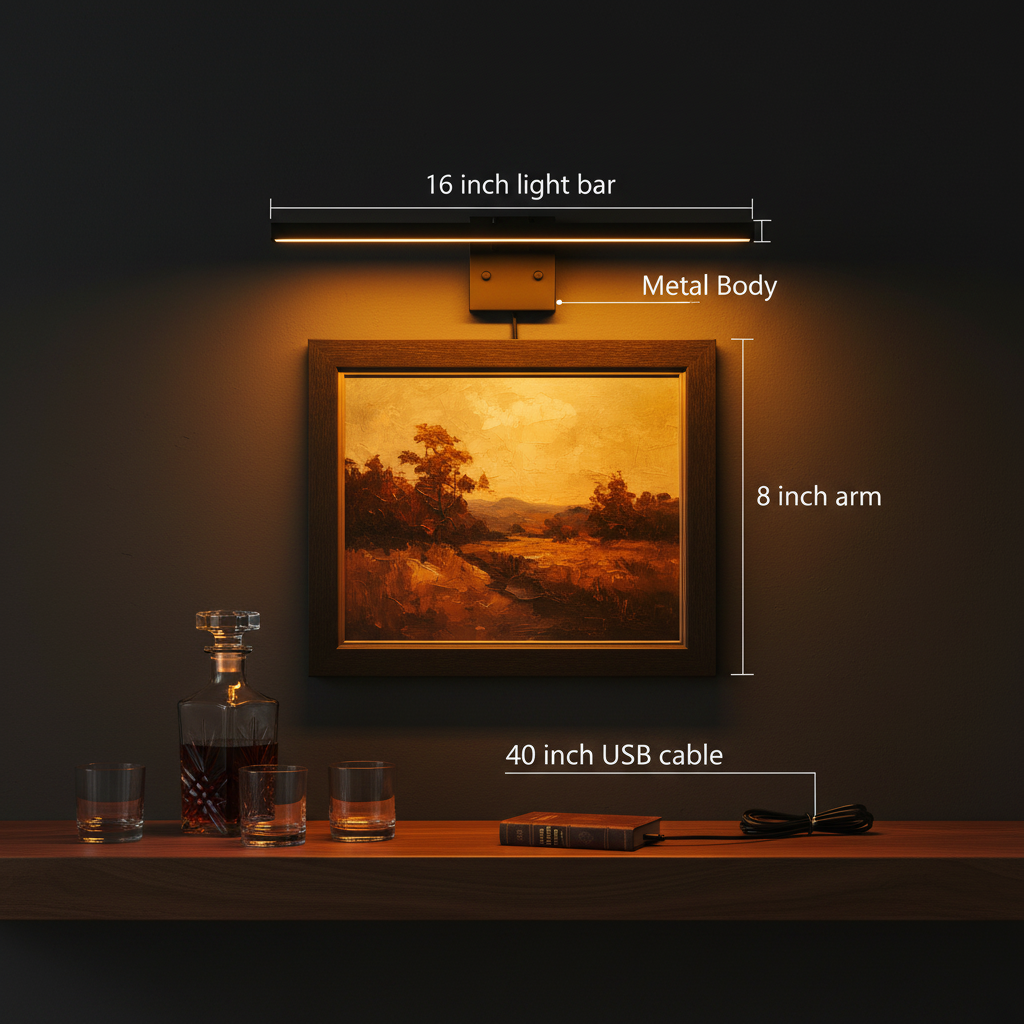 Picture Light – Measurements Lifestyle